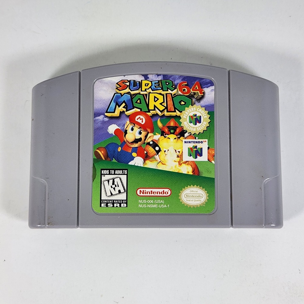 Super Mario 64 Nintendo 64 N64 Players Choice Million Seller NUS-006 USA
